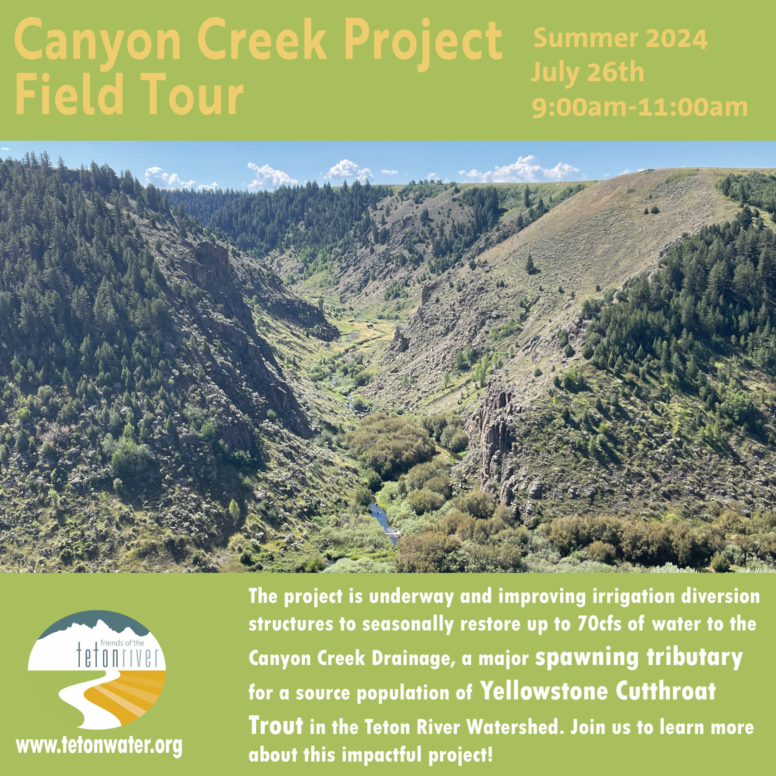 Canyon Creek Project Field Tour